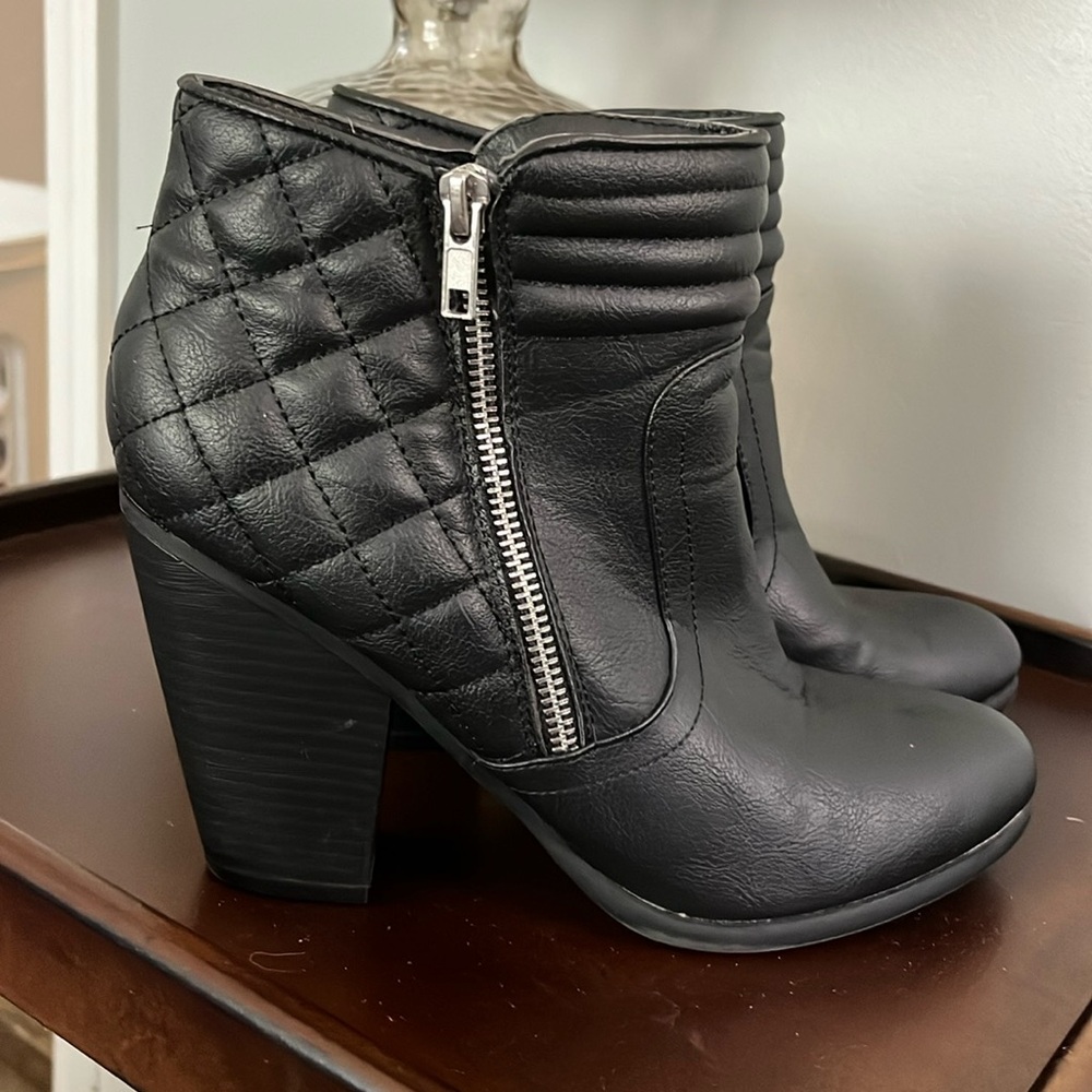 Sugar black boots with heel